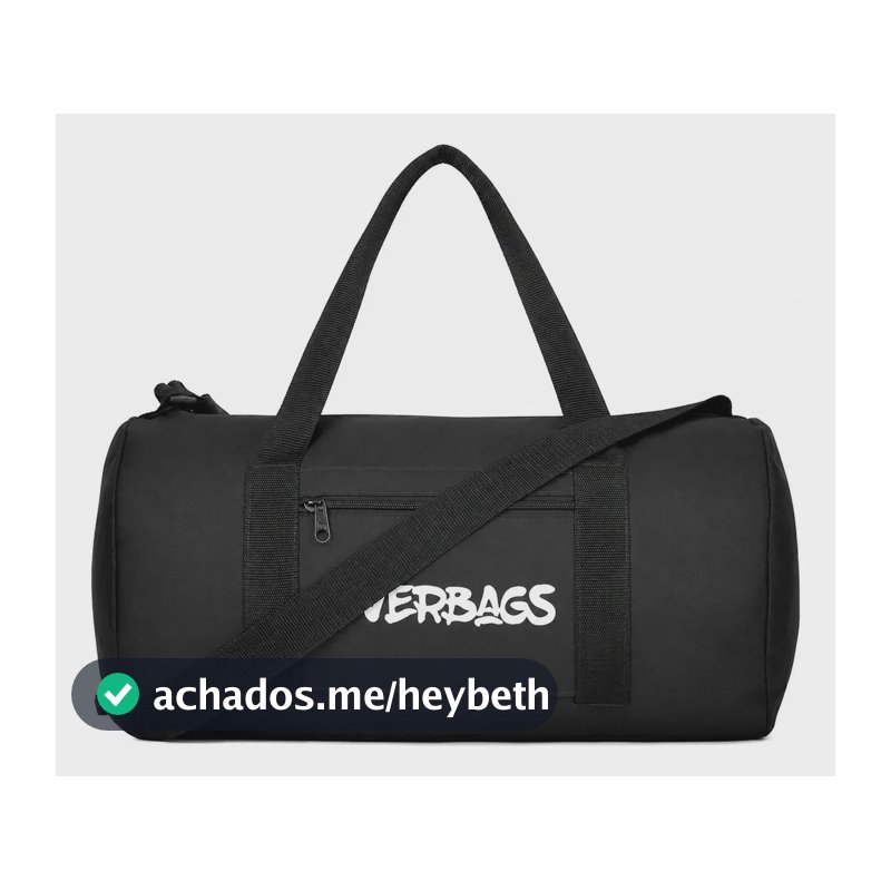 Mala Streetbag Treino Bolsa Academia Fitness Multiuso Estilo Esportiva Preta
