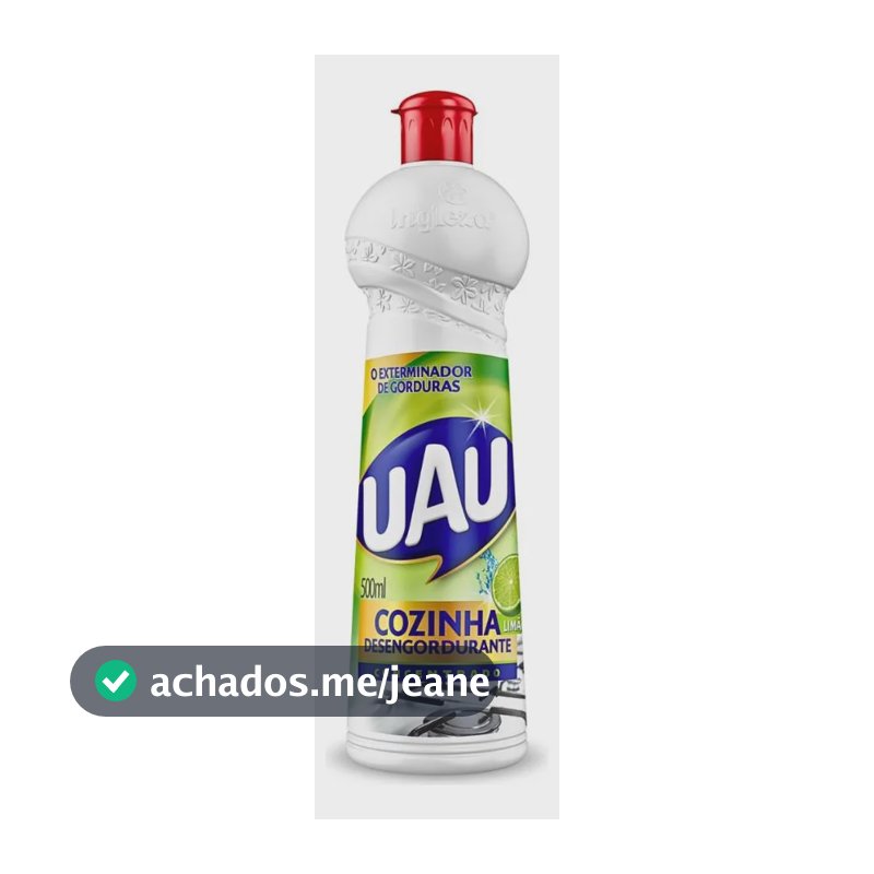 Detergente Desergordurante Cozinha Uau Tech Limão 500ml