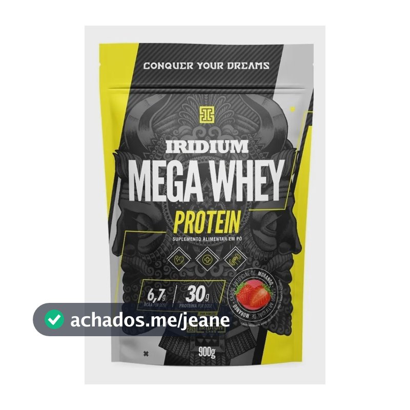Whey Protein Mega 900g - Iridium Labs Morango