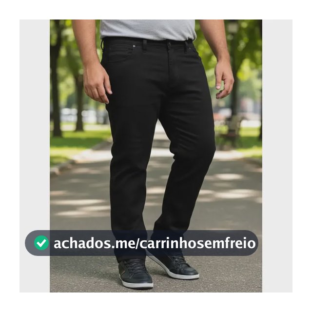 Calça Jeans Sarja C Lycra Masculina Plus Size Tamanho Grande