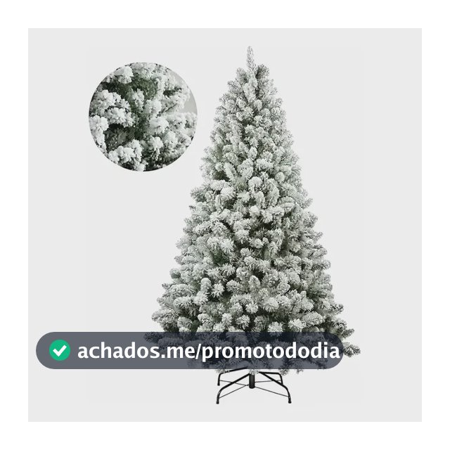 Árvore De Natal Cor Nevada 1,5m 600 Galhos Premium Pinheiro Cor Nevada