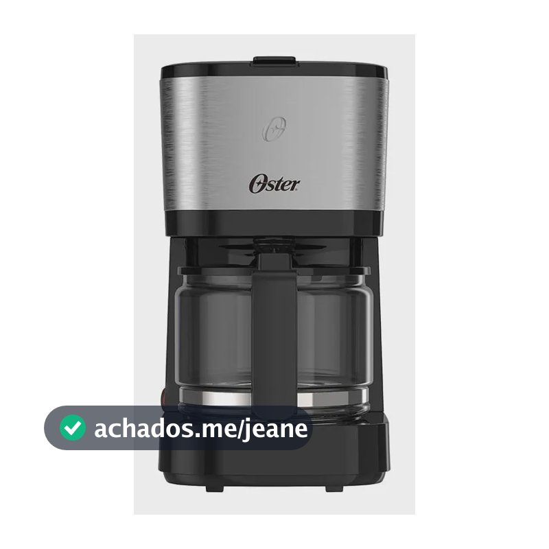Cafeteira Elétrica Oster Compacta Inox 220V Preto OCAF300