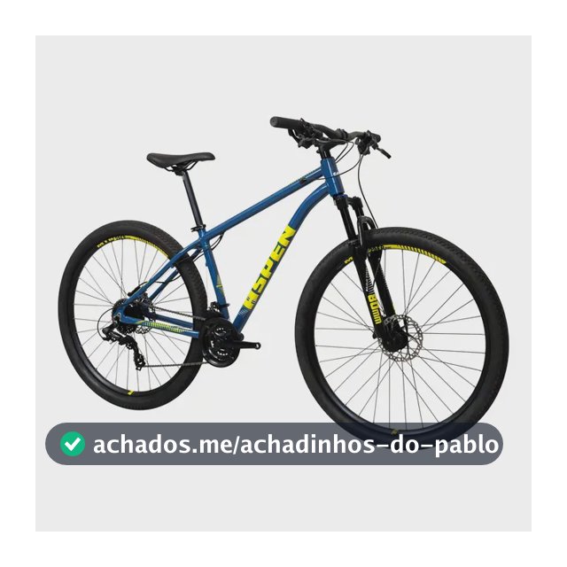 Bicicleta Aro 29 Caloi Aspen Freio Hidraulico 24 Velocidades Cor Azul Tamanho Do Quadro 17