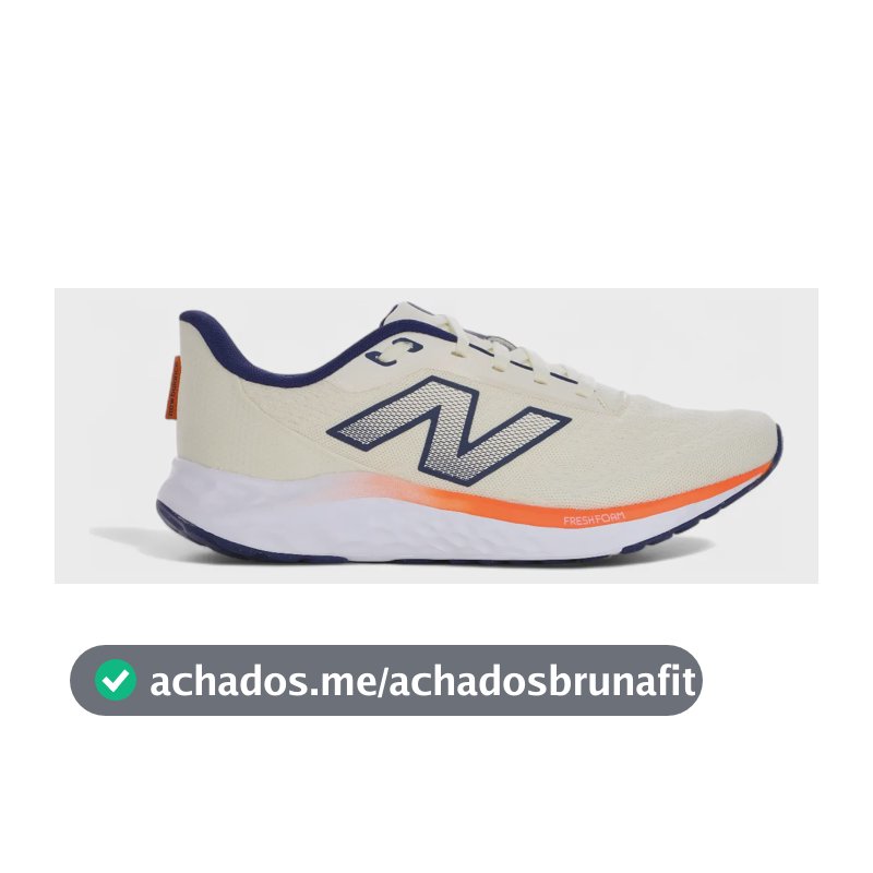 Tênis New Balance Fresh Foam Arishi V4 Amortecimento Macio Off White 40 Br