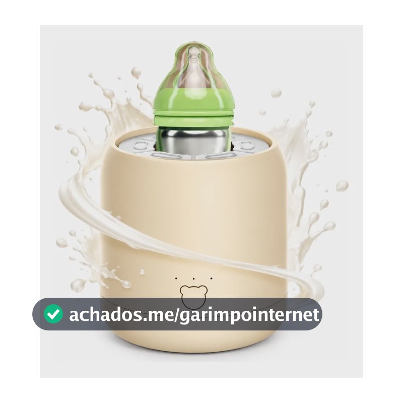 Agitador De Mamadeira Elétrico Automático Com 3 Modos Bege 127/220v