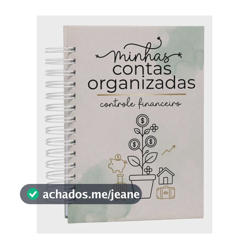 Planejador Financeiro - Minhas Contas Organizadas Capa Dura Mod. 03