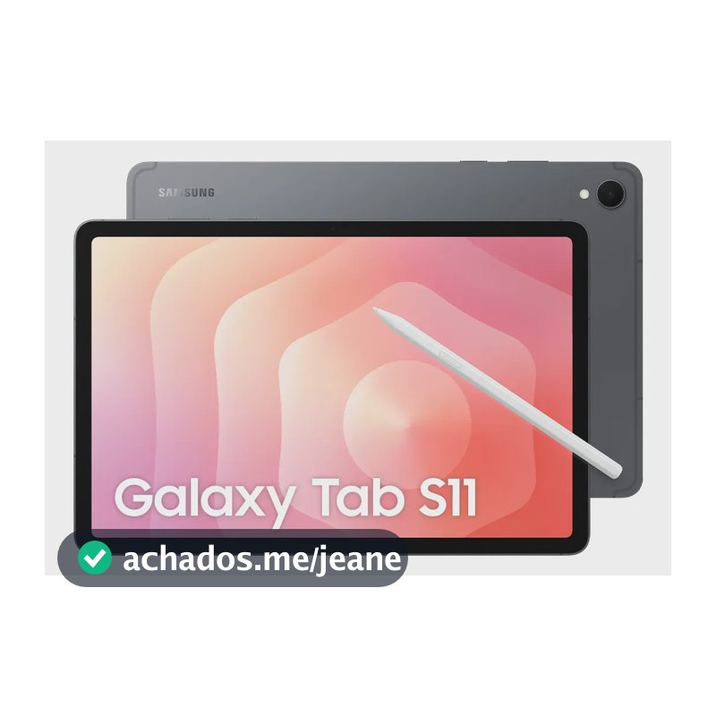 Tablet Samsung, Galaxy Tab S11 Wifi, Galaxy AI, S Pen, 256GB, 12GB RAM, Tela imersiva de 11", 120Hz, Camera 13MP, IP68, Android 16