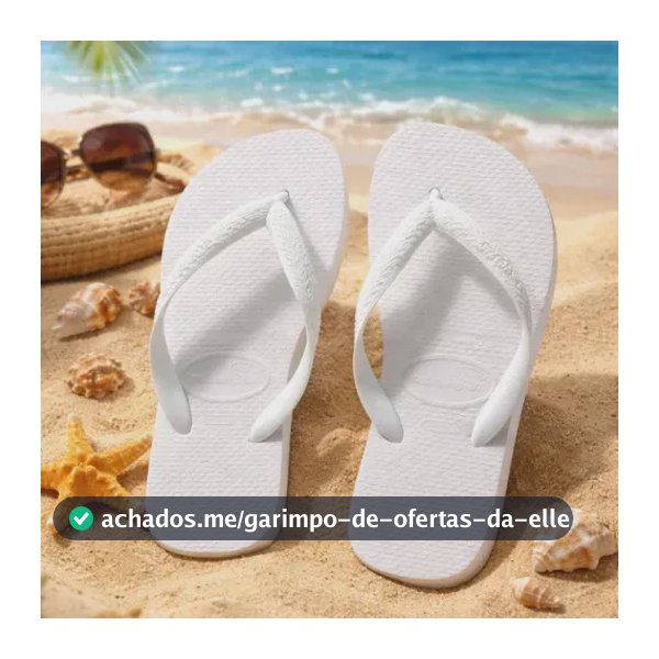 Chinelo Unissex Top Havaianas Liso Branco
