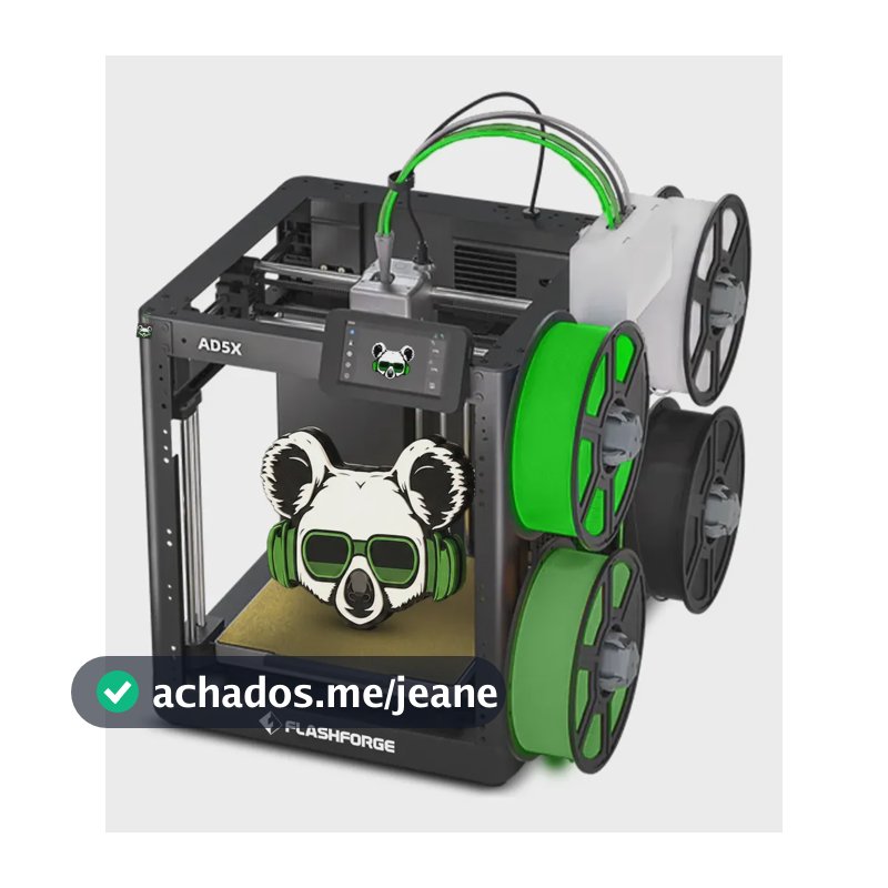 Impressora 3d Flashforge Ad5x Multicolor 4 Cores Corexy 100/240v Preto