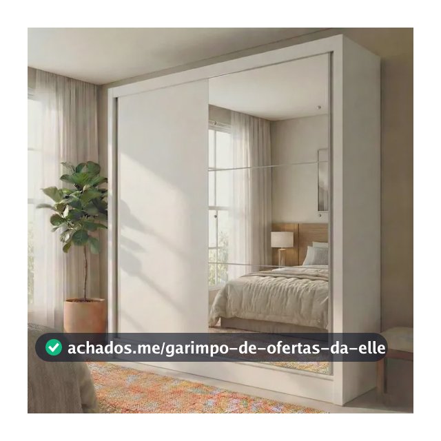 Guarda Roupa Solteiro 2 Portas De Correr 1 Porta Com Ii Branco