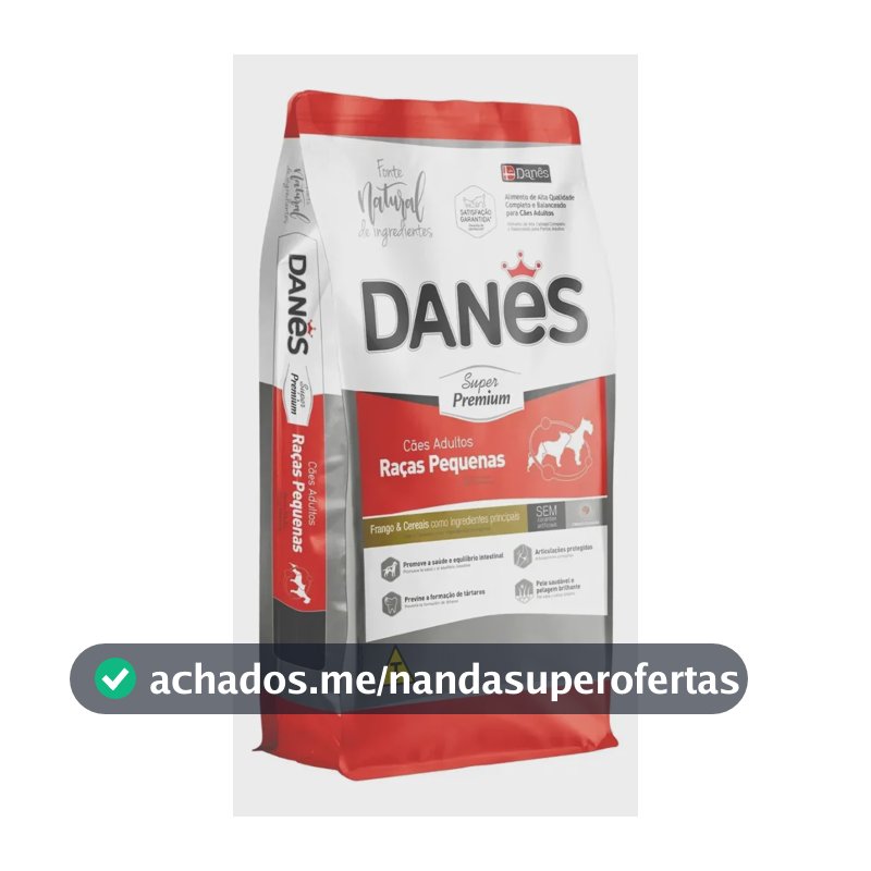 Ração Super Premium Danês para Cão Adulto de Raça Média e Grande Sabor Carnes e Legumes de 10,1 kg