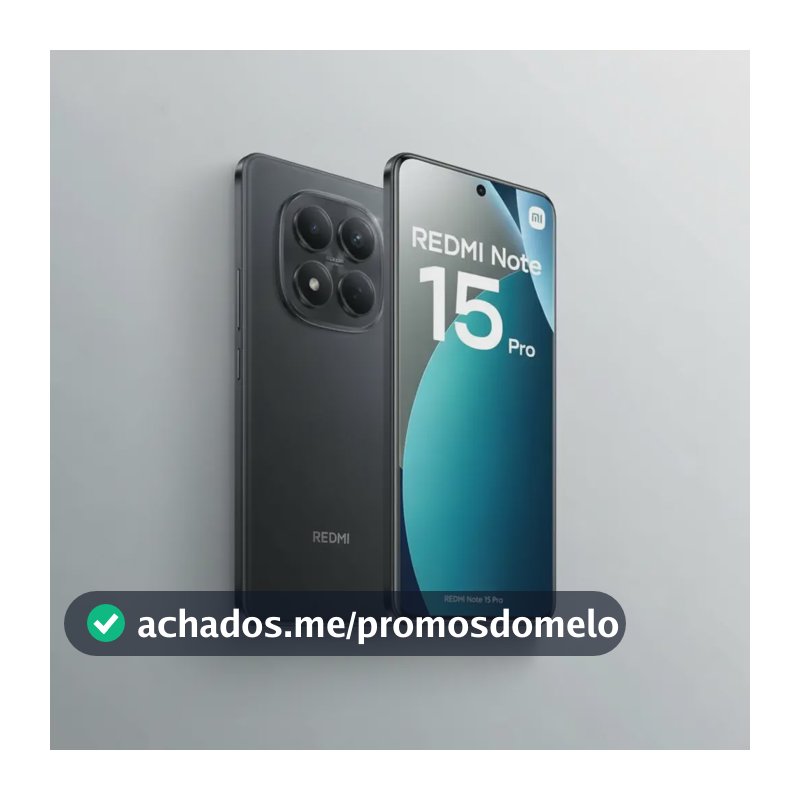 Xiaomi Redmi Note 15 Pro 5g Dual Sim 256gb 8gb Ram 2026 Nfc Preto