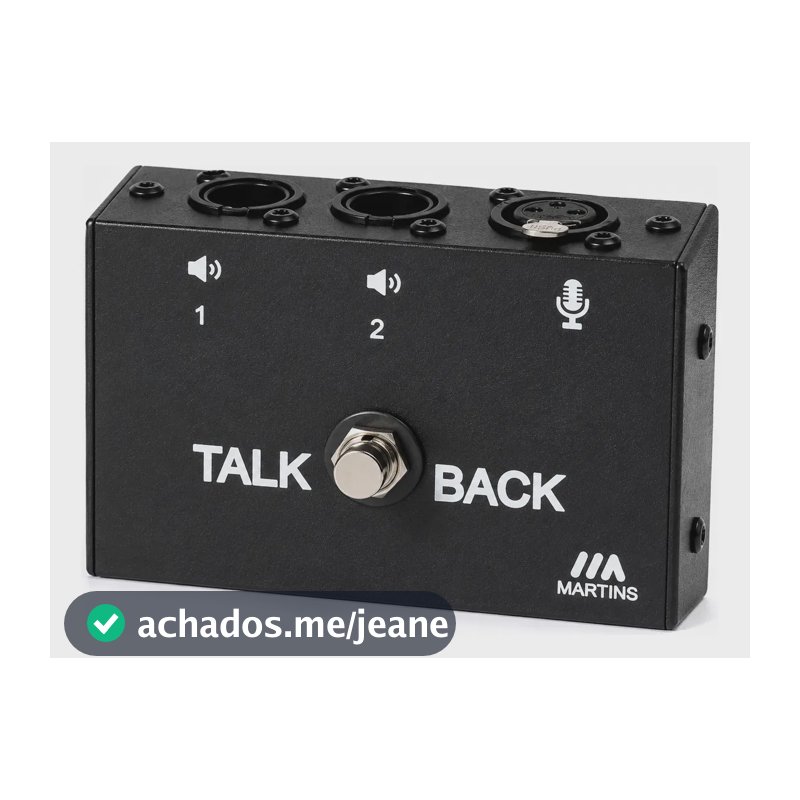 Pedal Talkback Martins Sem Trava Talk Back In Ear Mic Off