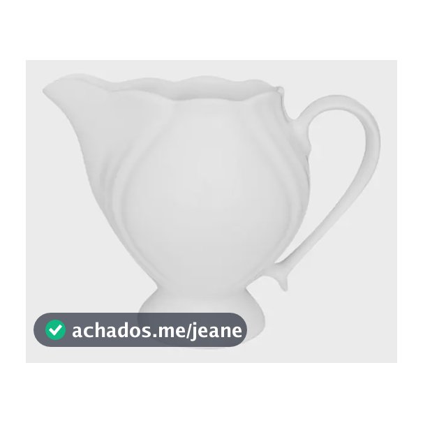 Leiteira Em Porcelana Soleil White 750ml Oxford Único