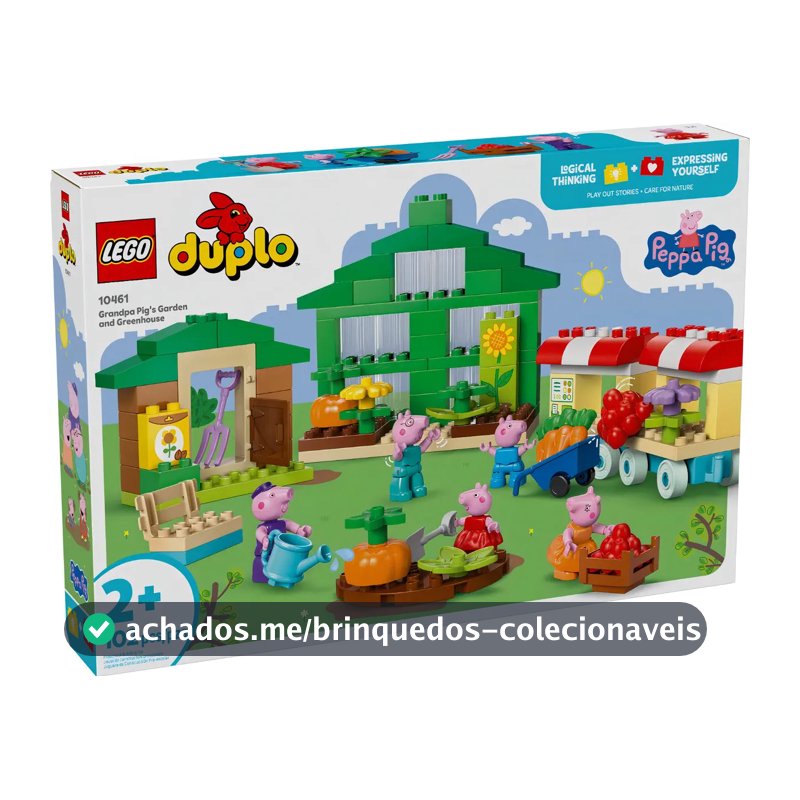 Lego® Duplo® Peppa Pig Jardim E Estufa Do Avô 10461