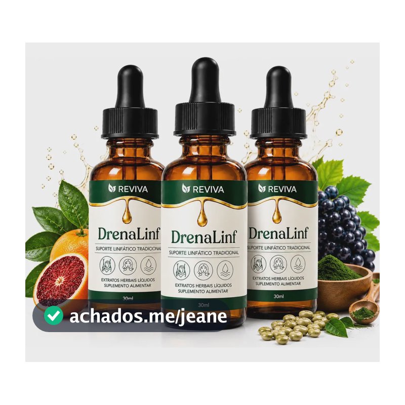 Kit 3 Drenalinf 30 Ml  Fórmula Importada | Envio Full Suplemento Para Drenagem Linfática