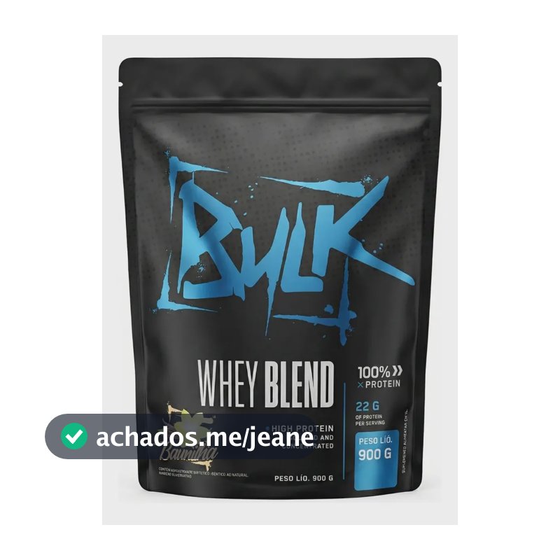 Whey Protein Blend 900g Bulk Nutrition Sabor Baunilha