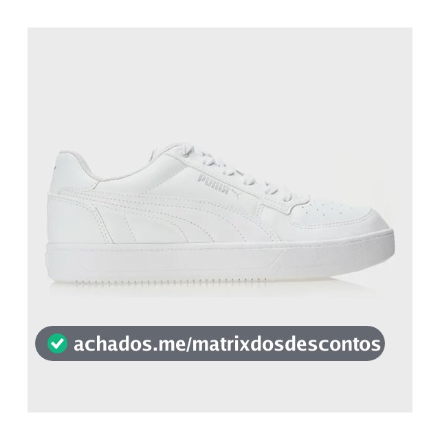 Tênis Feminino Caven 2.0 Puma Puma White-puma Silver Liso 38 Br