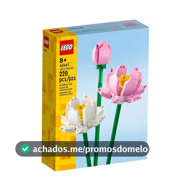 Flores de lótus botânicas Lego - Flores de lótus 40647 - 220 unidades