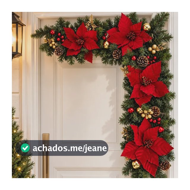 Arranjo De Canto De Porta Ou Mesa Para Natal E Ano Novo Luxo Vermelho