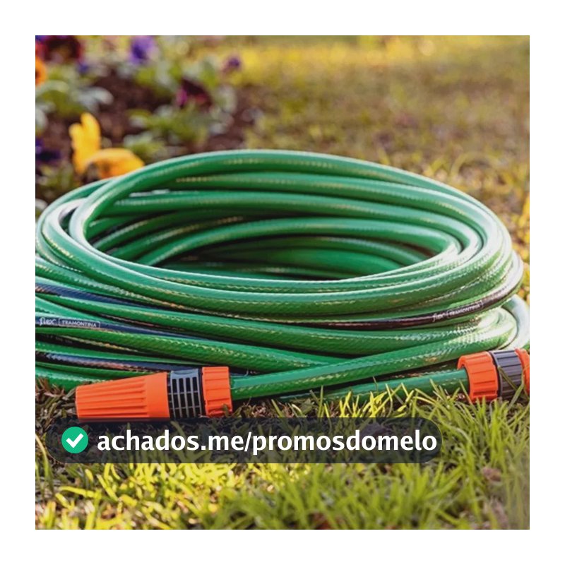 Mangueira Jardim 30m Tramontina Kit Esguicho E Suporte 1/2 Cor Verde/Preto