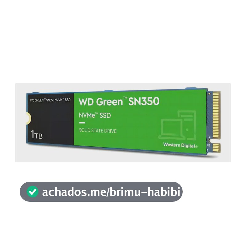 Disco Sólido Interwestern Digital Wd Green Sn350 Wds100t2g0c Verde