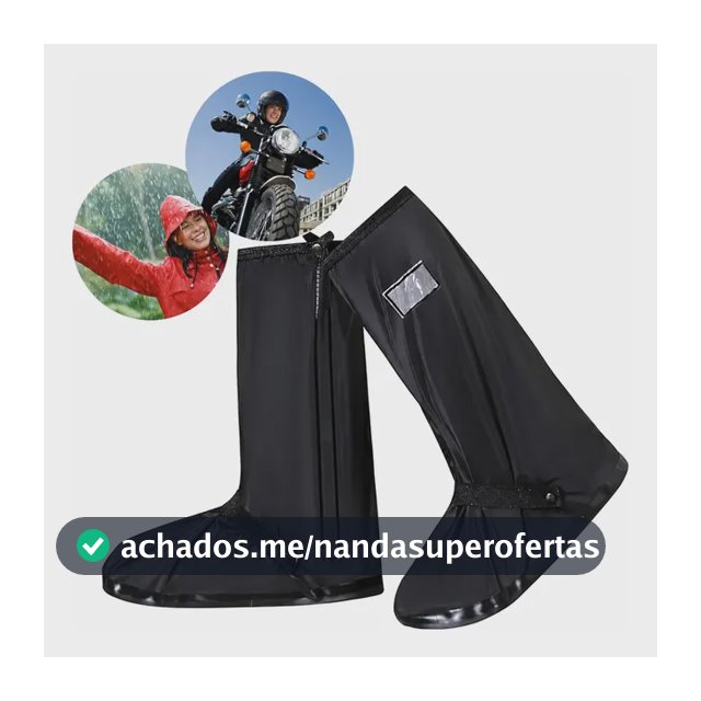 Capa Chuva Sapato Tênis Silicone Calçado Moto Protetor