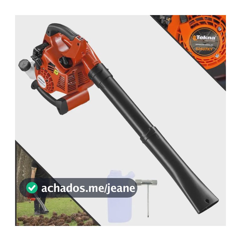 Soprador Tekna À Gasolina 2 Tempos 26cc Profissional S260