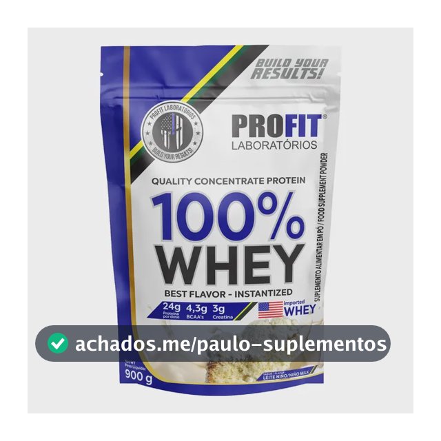 Whey protein Profit 100% Quality Concentrate em pó sabor Leite Niño x 900g