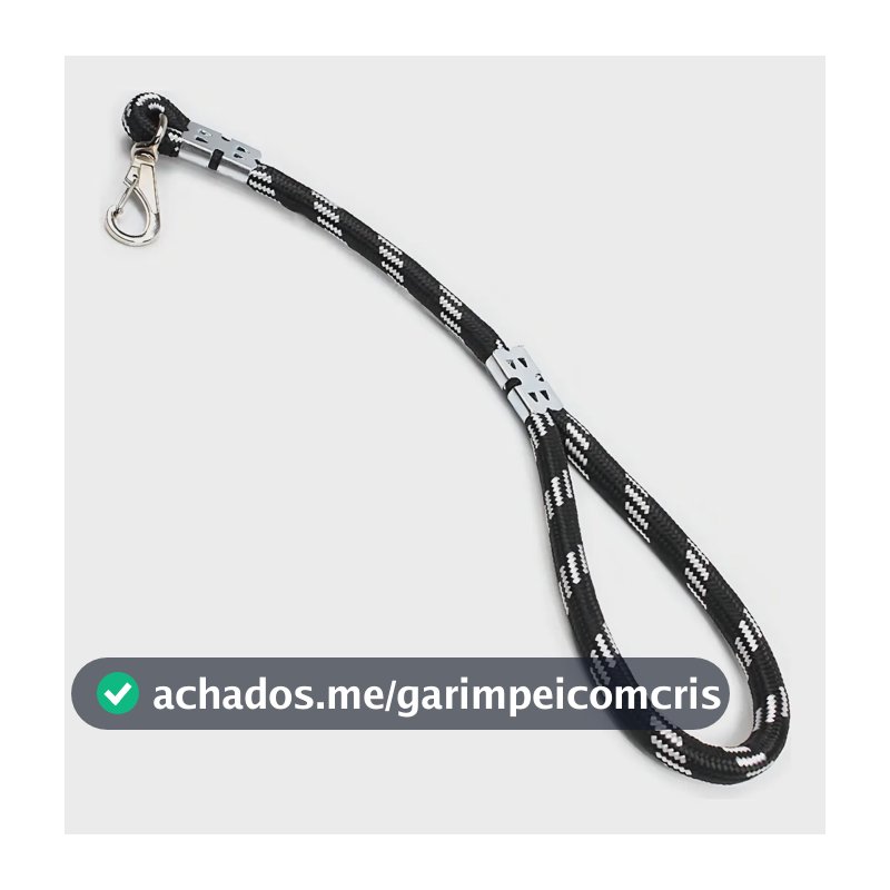 Guia Para Cachorros Grande Guia Para Caes 60x1,6cm Cor Preta