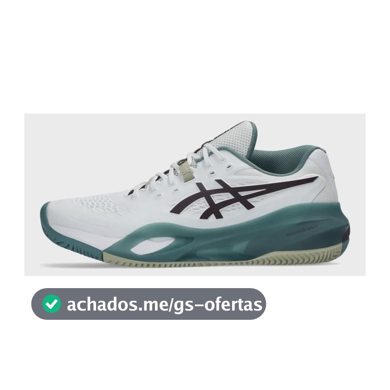 Tênis Asics Resolution X Clay (piso De Saibro) New White Dark Aubergine Lisa 42 Br
