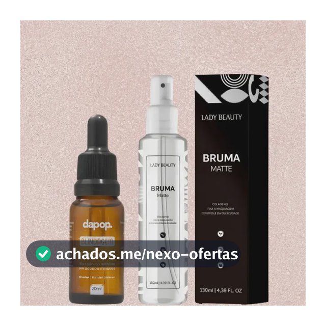 Kit Blindagem Poderosa Dapop + Bruma Fixadora Matte Lady By