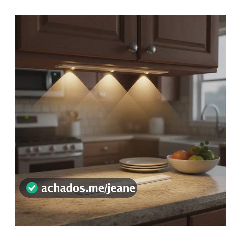 Luminária Lampada Led Sensor Presença Luz Noturna 60cm Branco 40cm