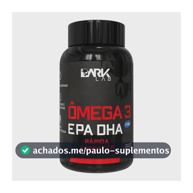 Ômega 3 Epa Dha 240 Cápsulas Dark Lab