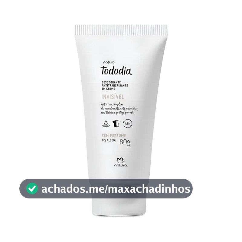 Desodorante Em Creme Natura Tododia Sem Perfume 80g