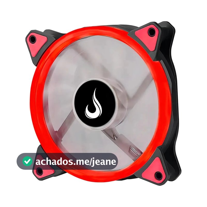 Fan Gamer | Rise Mode | Galaxy Led | 120mm | Exp LED Vermelho