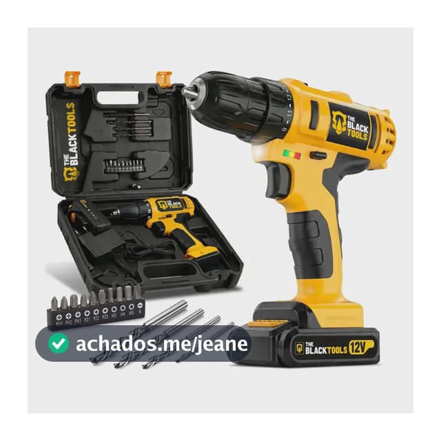 Furadeira Parafusadeira Sem Fio A Bateria Tb-12e 12v