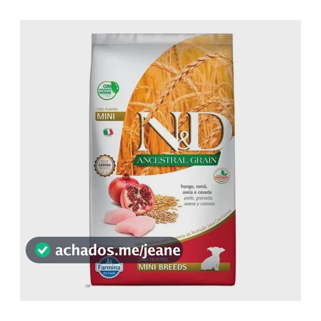 Ração Seca N&D Ancestral Filhotes Mini Sabor Frango 10,1kg