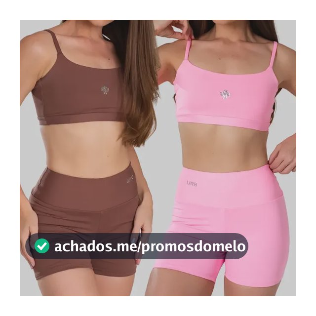 Kit 2 Conjuntos Fitness Feminino De Academia Alta Qualidade