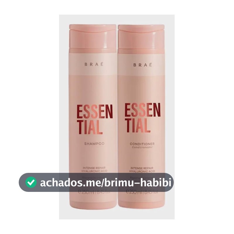 Kit Braé Essential Duo Diário Shampoo/Condicionador para Cabelos Danificados