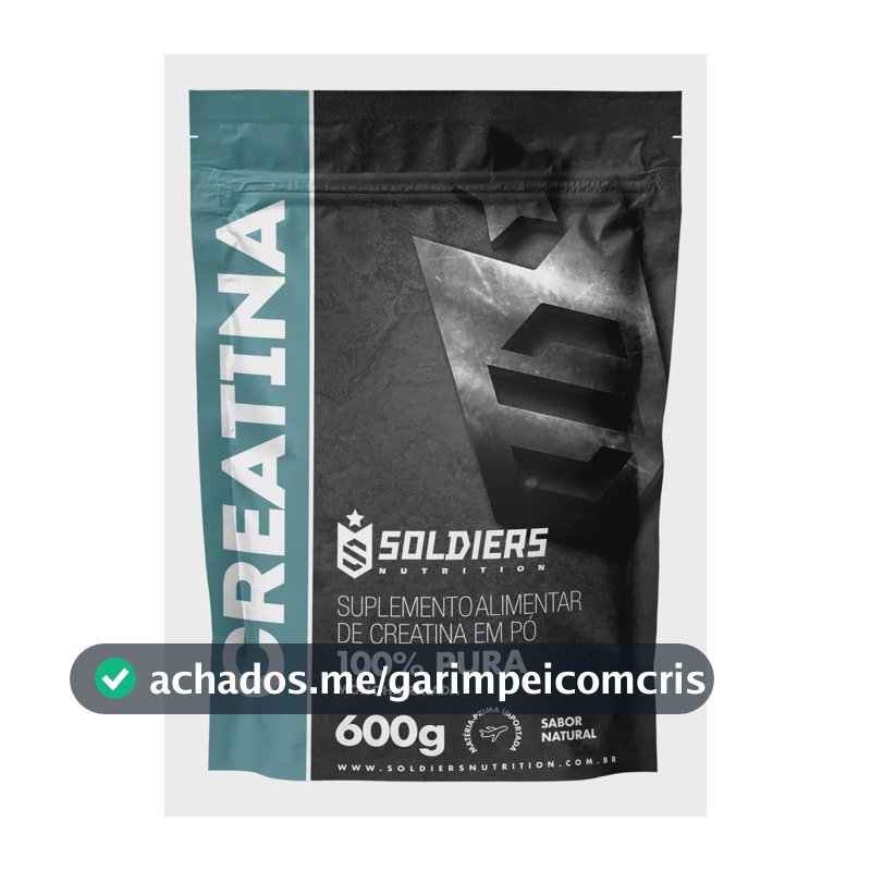 Creatina Soldiers Nutrition em pó Sem sabor x 600g