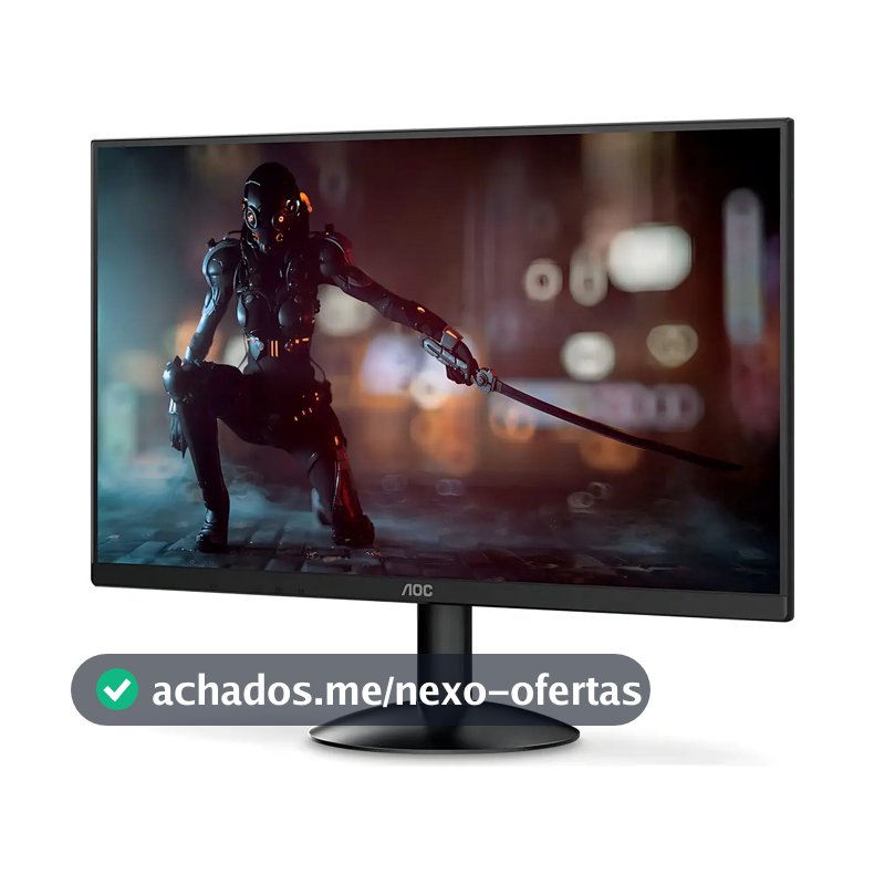 Monitor gamer Aoc Série B30 21.5'' Full Hd Gaming 120hz 1ms 22b30hm23 cor preto