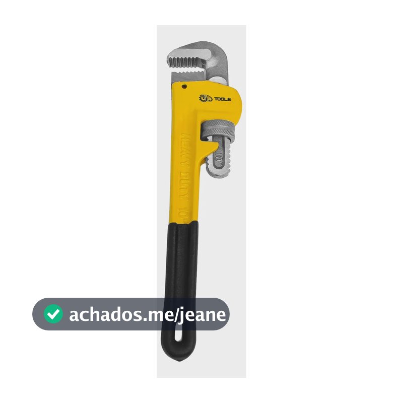 Chave Grifo 10 Polegadas Profissional Heavy Duty Cano Amarelo