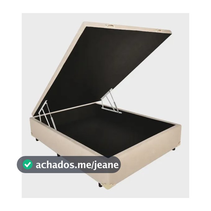 Cama Box Baú Casal Cor Suede Bege