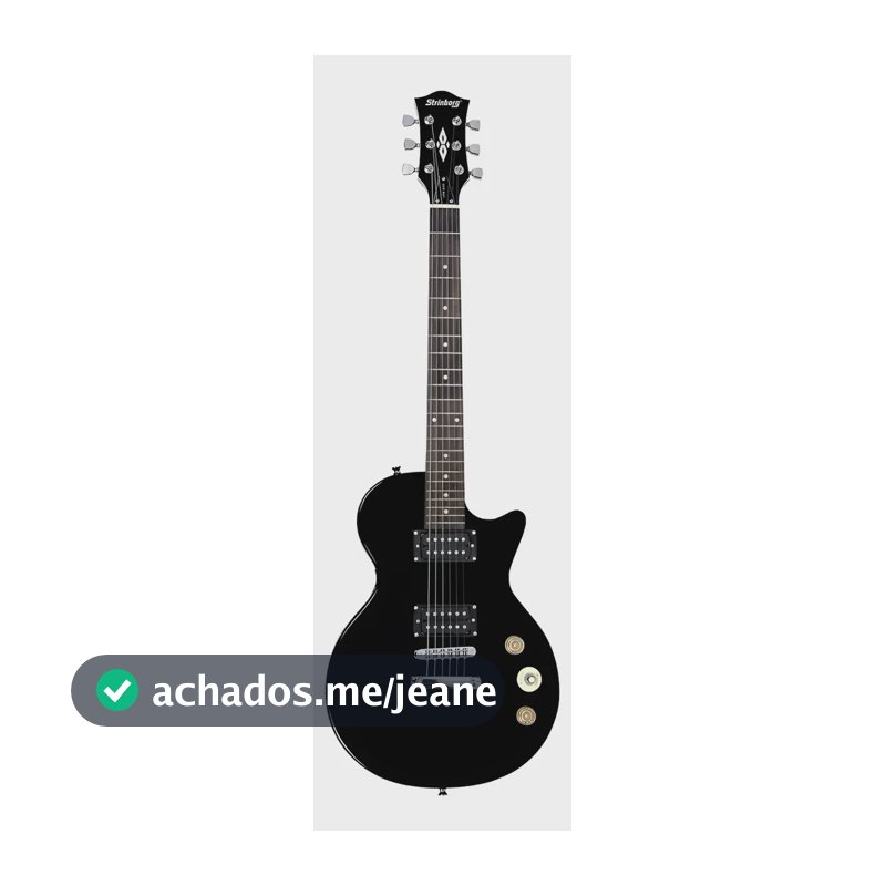 Guitarra Strinberg Sps200 Les Paul Elétrica Humbucker Destro Preto