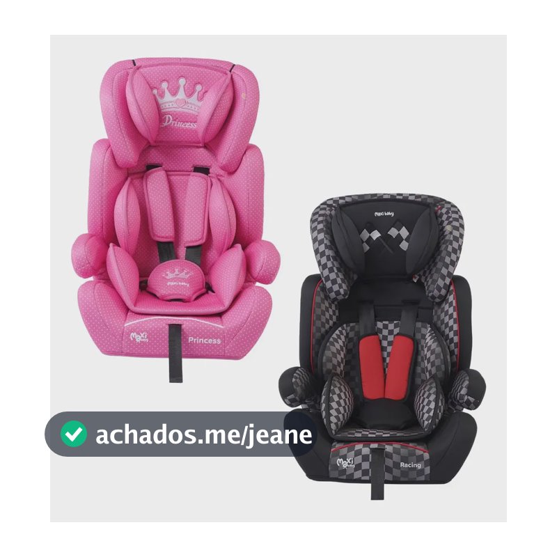 Cadeirinha Carro Passeio Infantil Assento Elevação Maxi Baby Preto