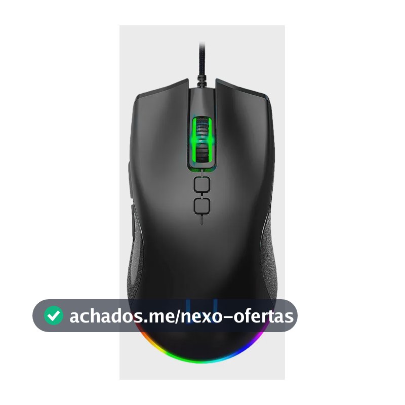Mouse Gamer Multi Warrior 7 botões Rush Rgb 12000dpi - Mo392 Cor Preto