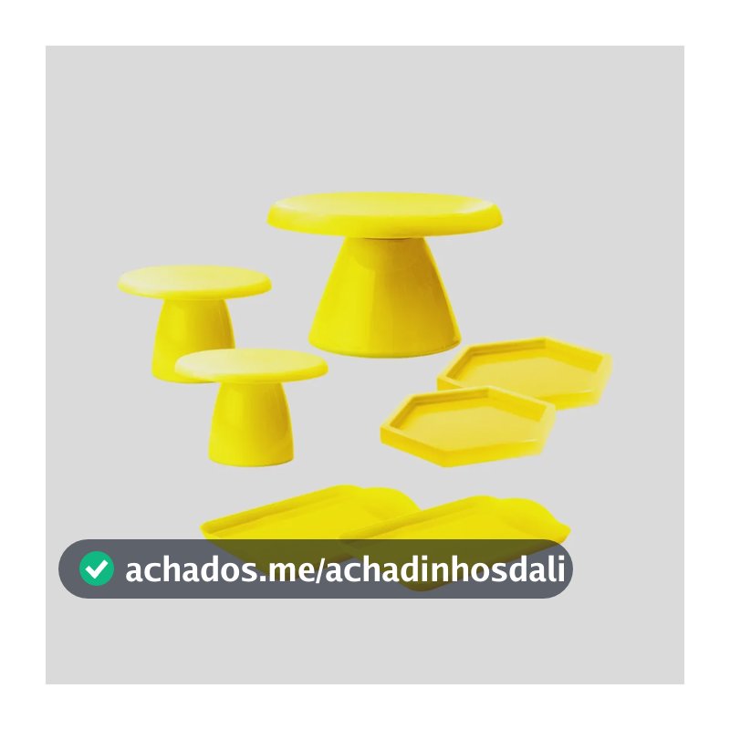 Kit 1 Boleira Slim , 2 Mini Cake, 2 Band 20x13, 2 Sextavada Amarelo