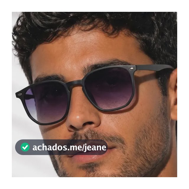 Óculos De Sol Moderno Hype Design Geométrico Uv400 Preto Degrade Preto