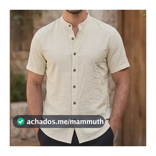 Camisa Gola Padre Masculina Manga Curta Social Verão Festa